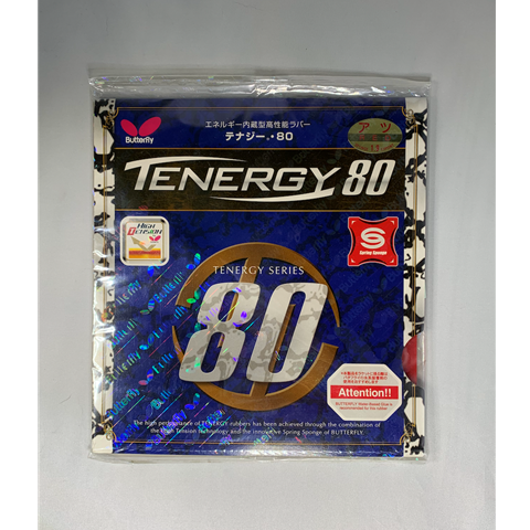 Butterfly Tenergy 80 - Table Tennis Rubber - Old Packaging