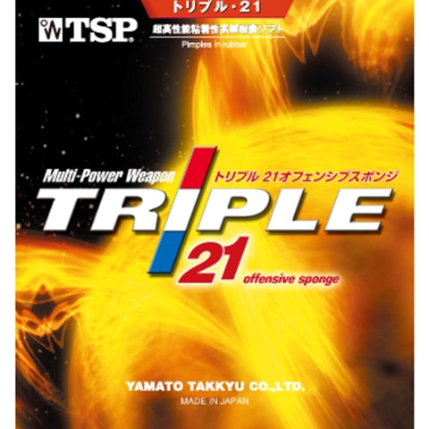 TSP Triple 21 Offensive Sponge - ALL Table Tennis Rubber