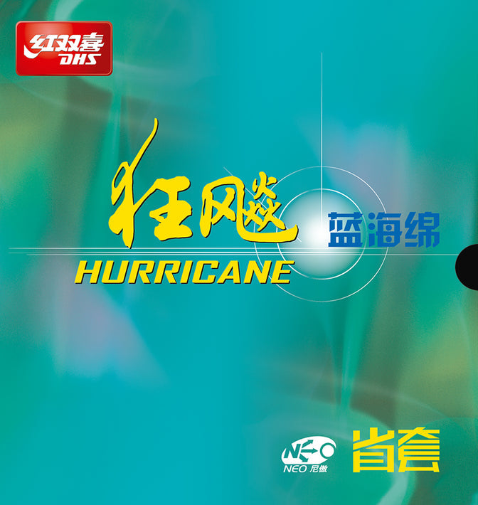 DHS Hurricane 3 Neo Provincial Blue Table Tennis Rubber - 41 Degree