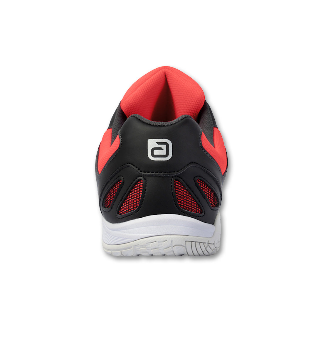 Andro Cross Step 2 Shoes - FieryCoral/Black - Back View - Logo
