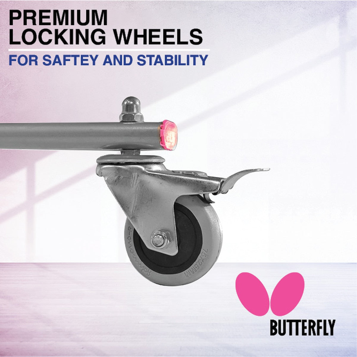 Butterfly Active Deluxe 19 Home Rollaway Table Tennis Table - Locking Wheels
