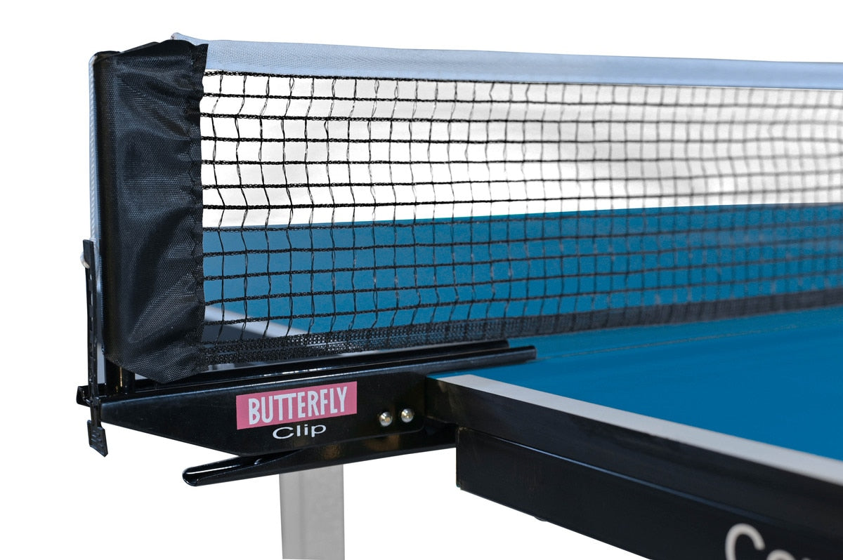 Butterfly Compact 19 - Table Tennis Table - Blue - Net and Post Set