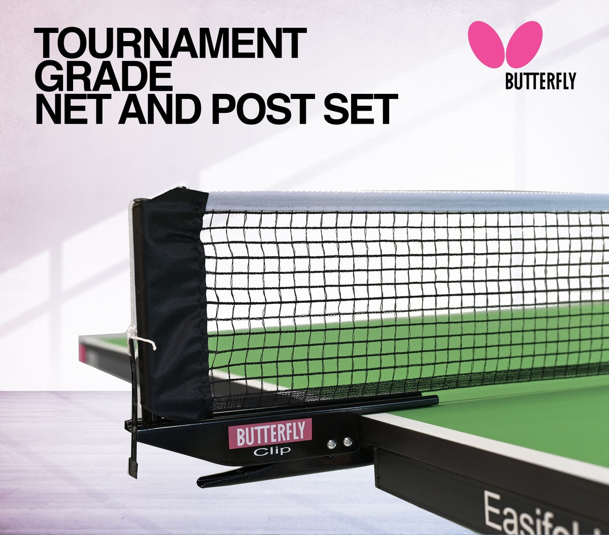 Butterfly Easifold 16 Rollaway - Table Tennis Table - Green - Net and Post Set