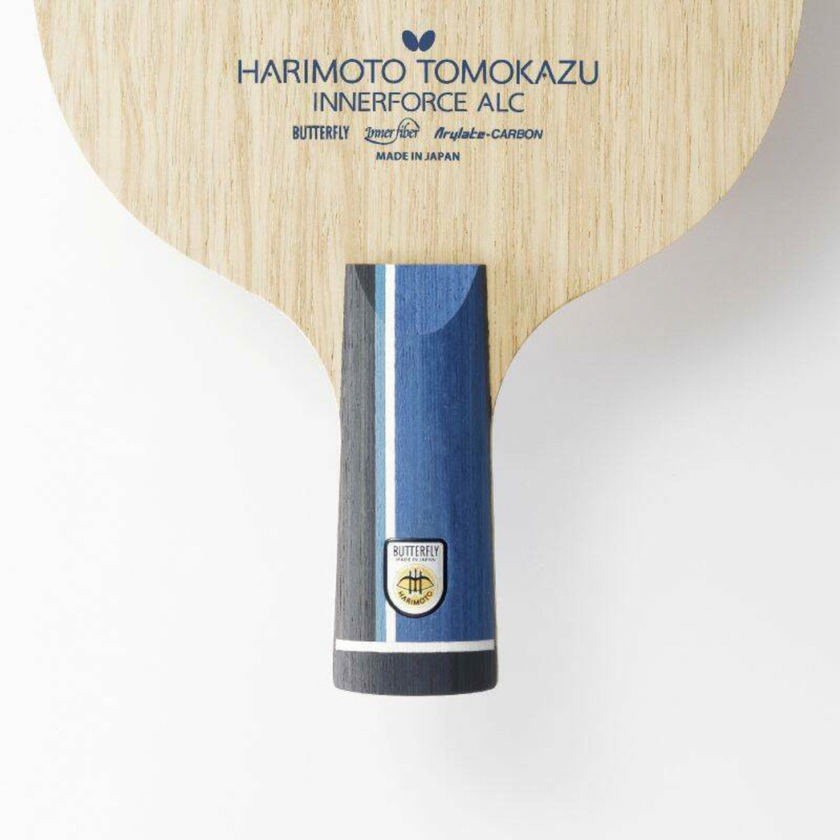 Butterfly Harimoto Innerforce ZLC Offensive Table Tennis Blade - CS Handle Front View