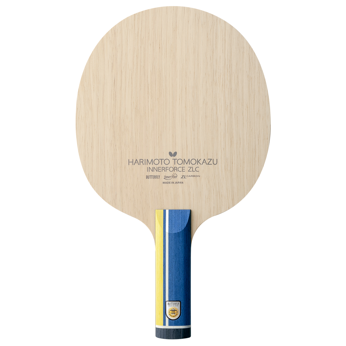 Butterfly Harimoto Innerforce ZLC Offensive Table Tennis Blade - Straight Full Front View
