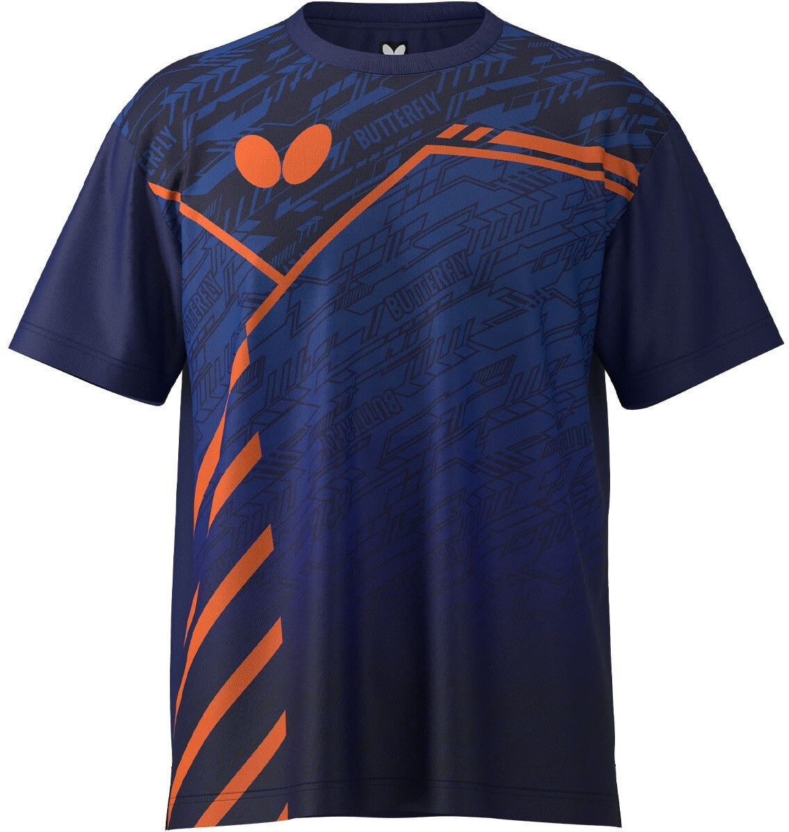Butterfly Lecoot T-Shirt - Navy Front View
