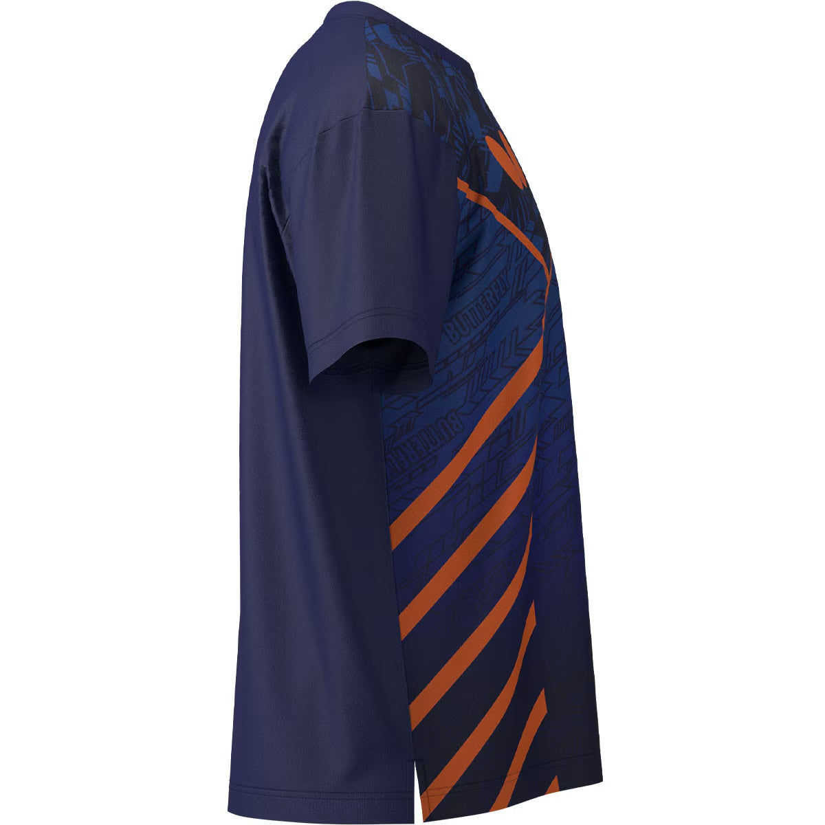 Butterfly Lecoot T-Shirt -  Navy Left Side View