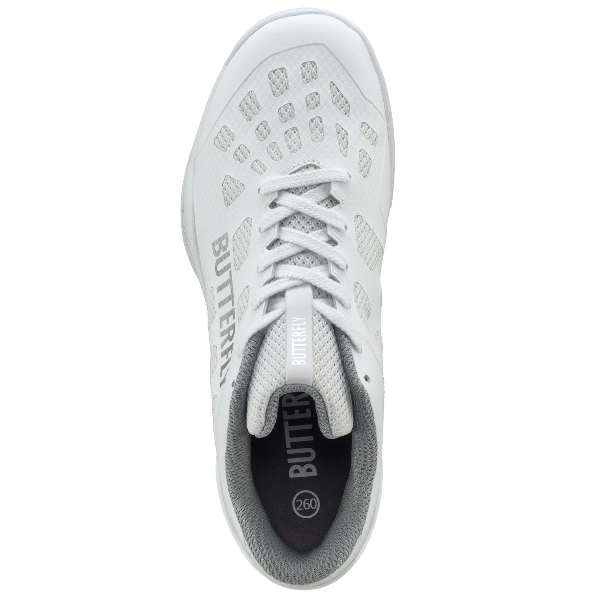 Butterfly Lezoline Levalis Shoes - White Full Front View