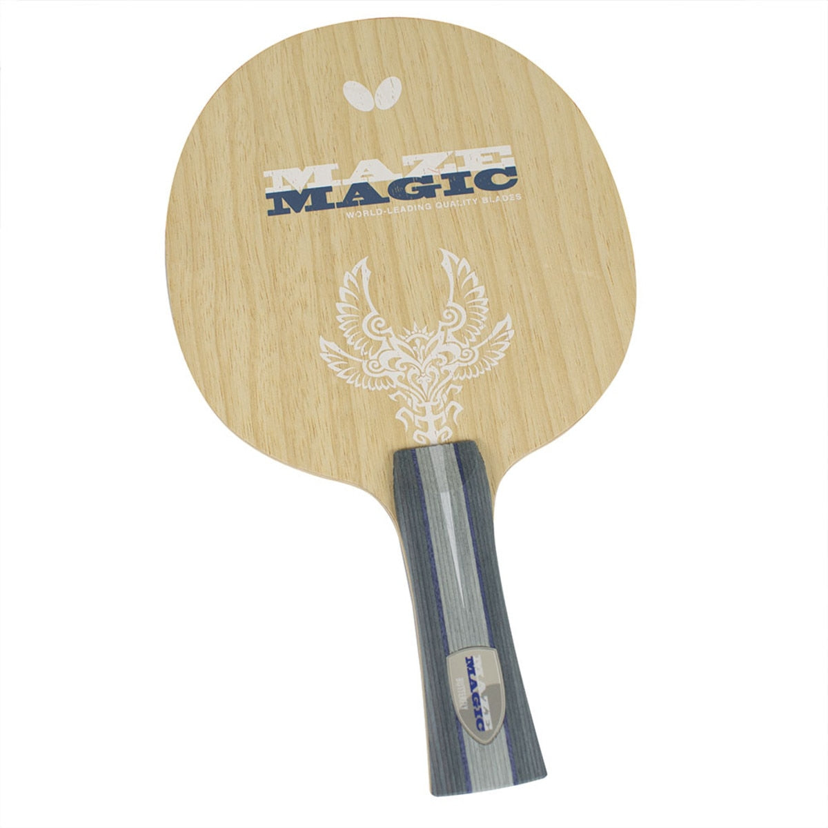 Butterfly Maze Magic Table Tennis Blade - Flared Front View