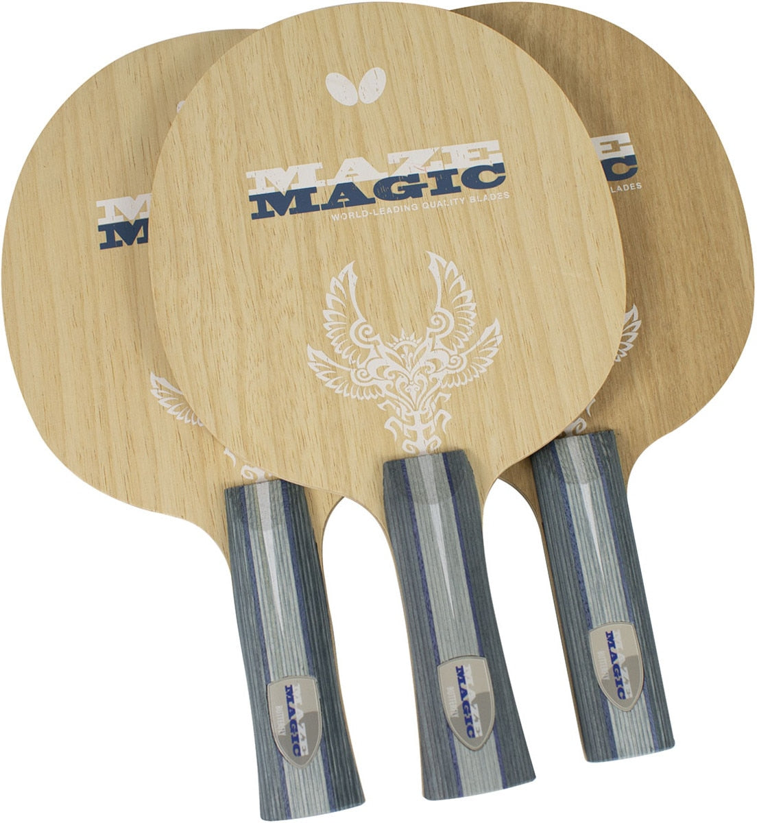 Butterfly Maze Magic Table Tennis Blade - Handle Style