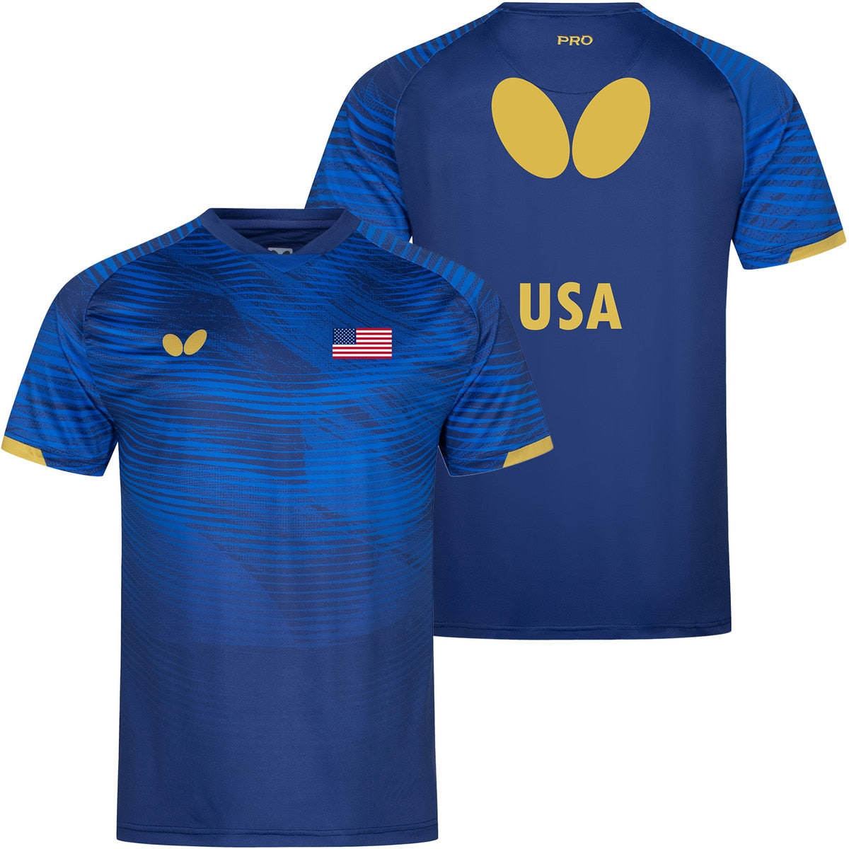 Butterfly - Official Apparel Sponsor of Team USA - Blue Shirt
