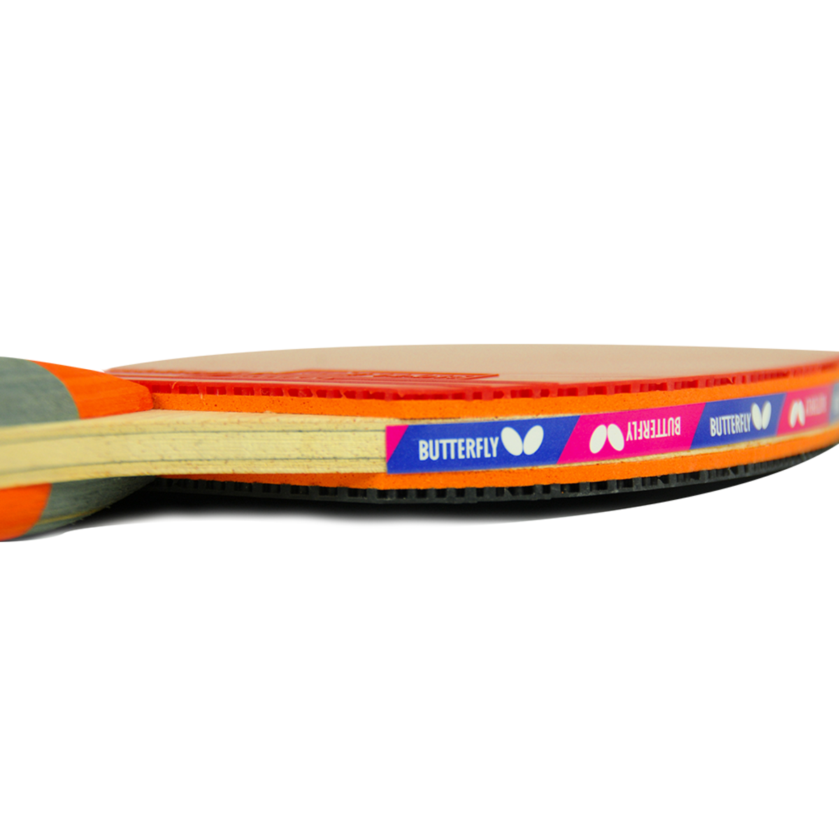 Butterfly Timo Boll CF 2000 Pre Assembled Shakehand Racket - Edge View