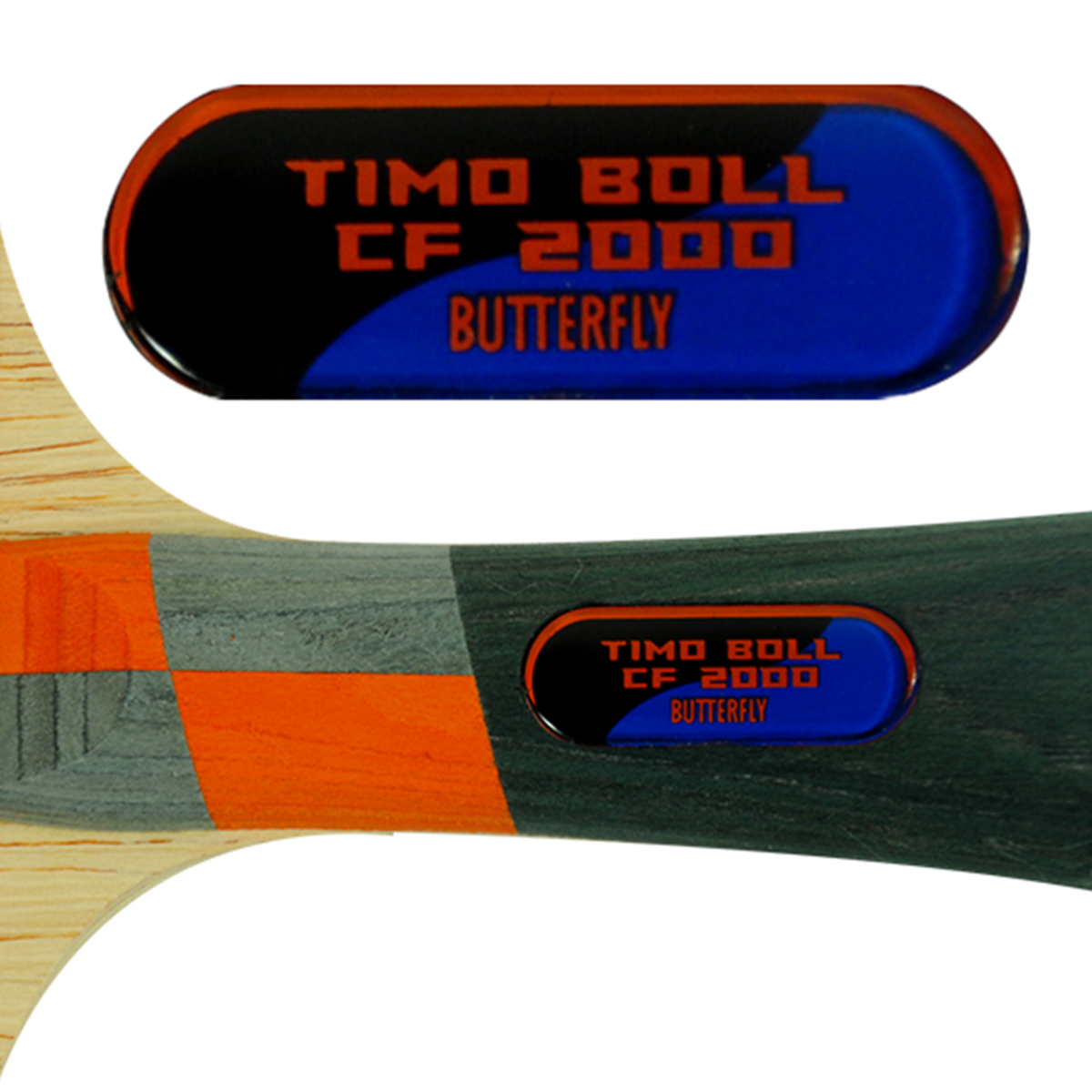 Butterfly Timo Boll CF 2000 Pre Assembled Shakehand Racket - Logo