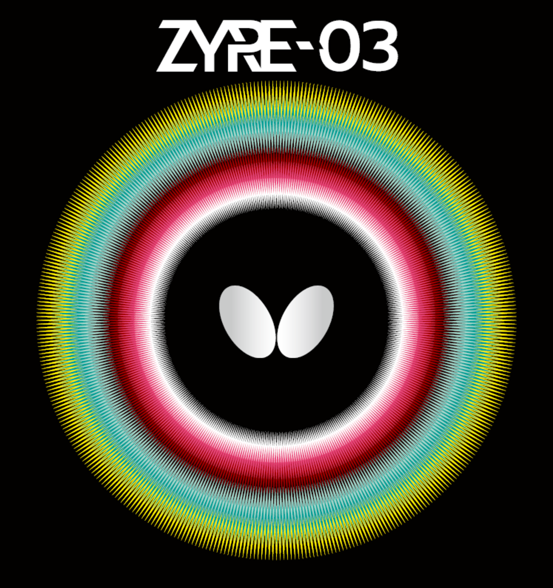 Butterfly Zyre 03 Table Tennis Rubber – Spin-Heavy, High Arc, Ricosheet Sponge