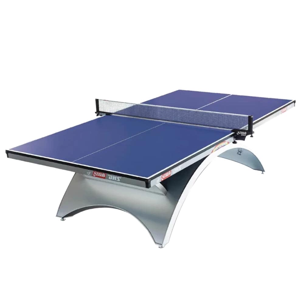 DHS Blue Rainbow with Silver Base - Club Used - Premium Table Tennis Table - BLUE