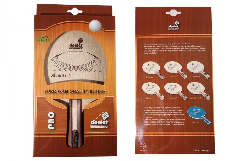 Donier Offensive Table Tennis Blade - Packaging