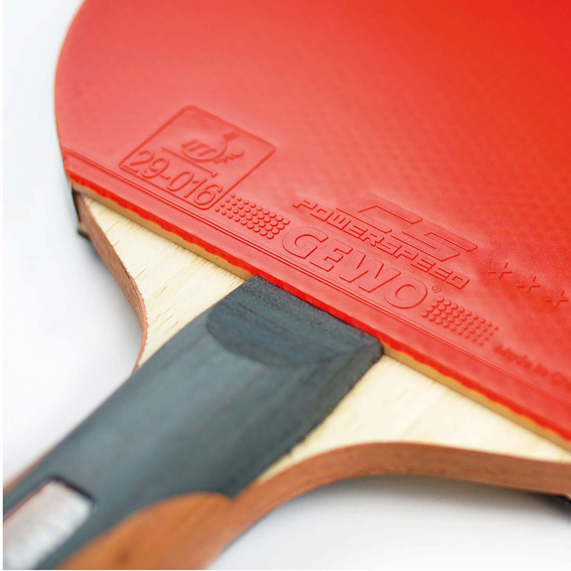 GEWO CS Energy Carbon Pre-Assembled Table Tennis Racket- Rubber