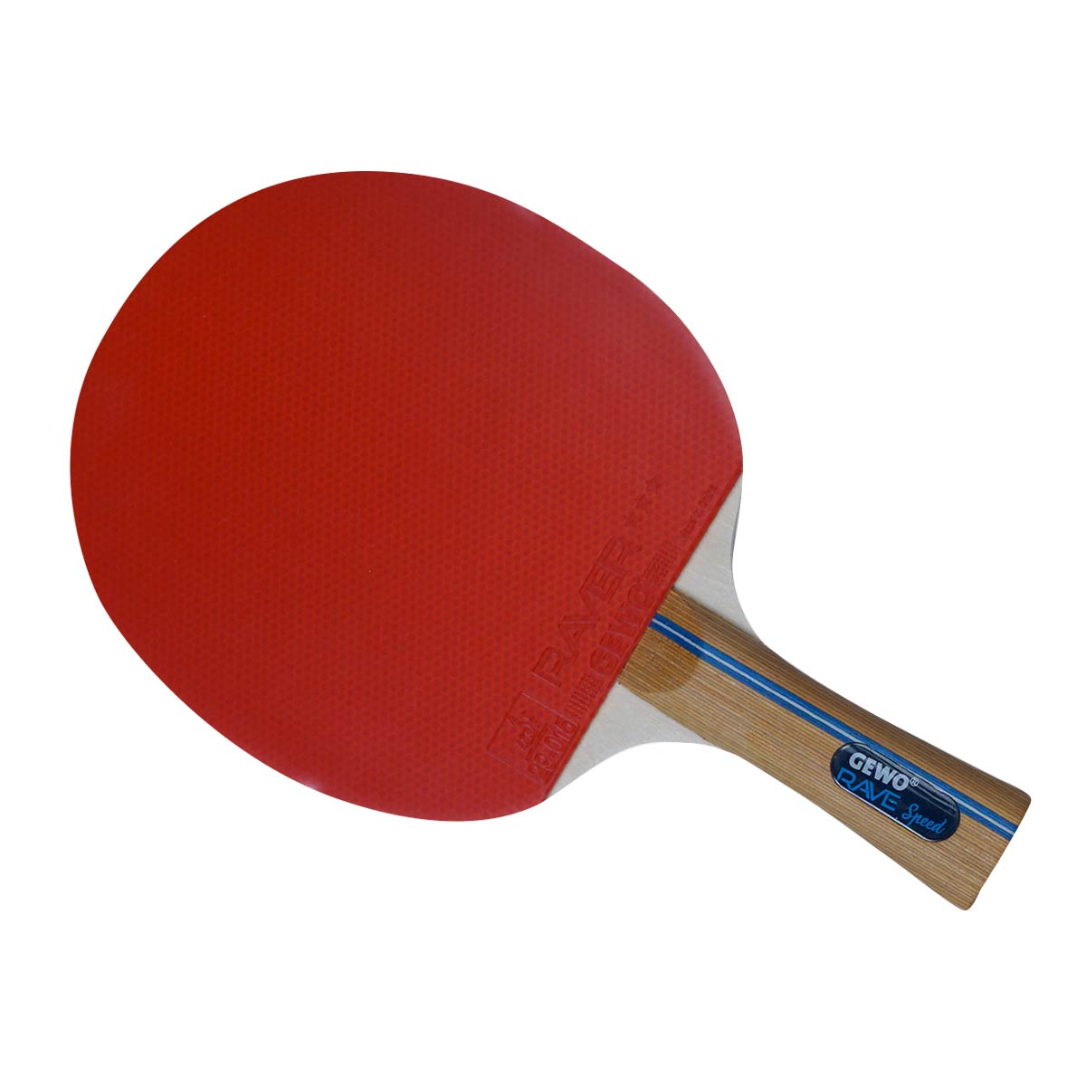 GEWO Rave Speed Pre-Assembled Table Tennis Racket - Front View