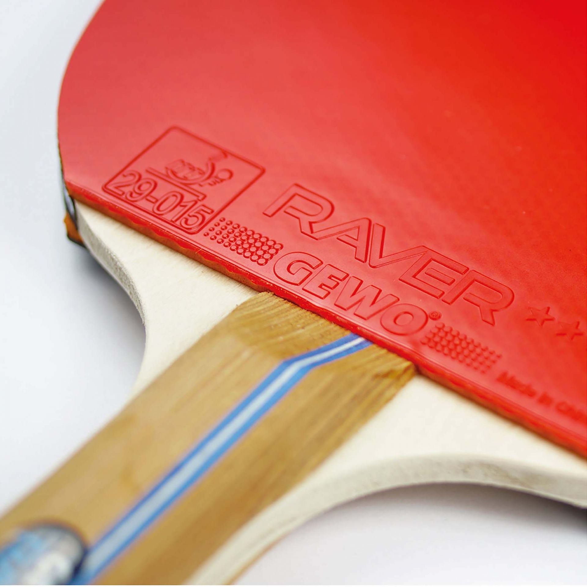GEWO Rave Speed Pre-Assembled Table Tennis Racket - GEWO Raver Rubber