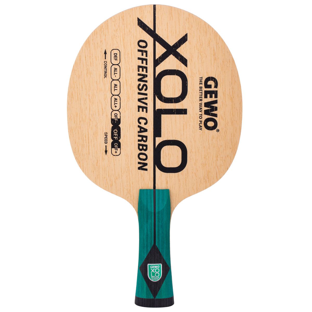 GEWO Xolo Offensive Carbon Blade - Front View
