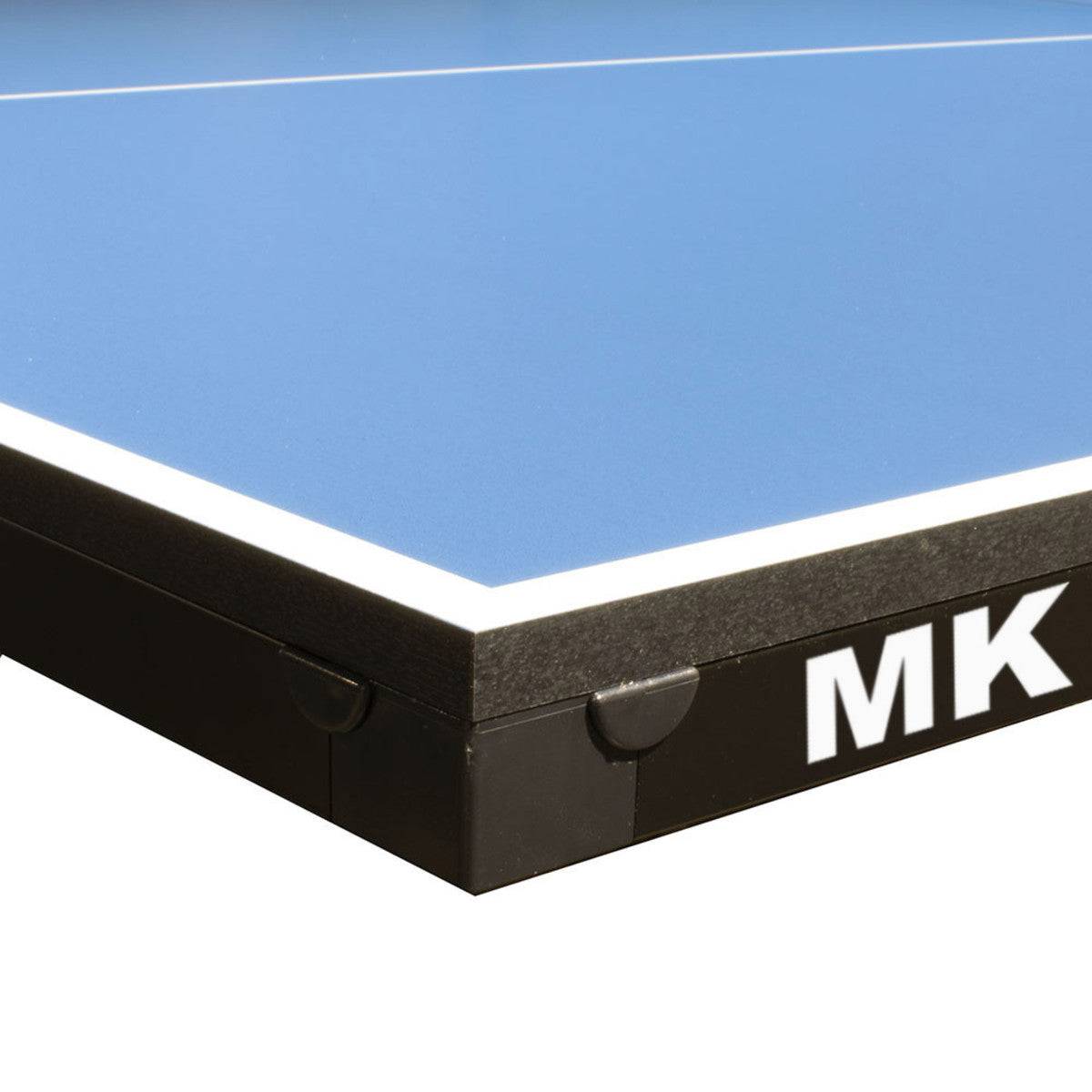 Martin Kilpatrick Pool Table Tennis Conversion Top - Blue w/ MK Logo