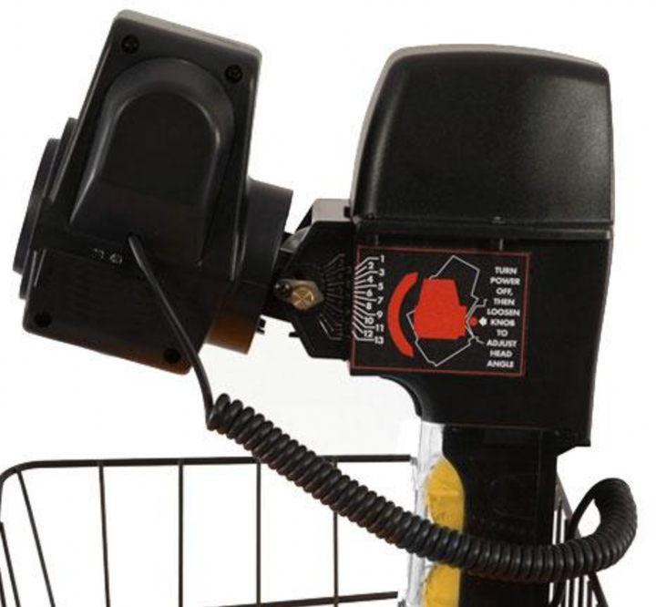 NEWGY Robo-Pong 1055 - Table Tennis Robot - Side View