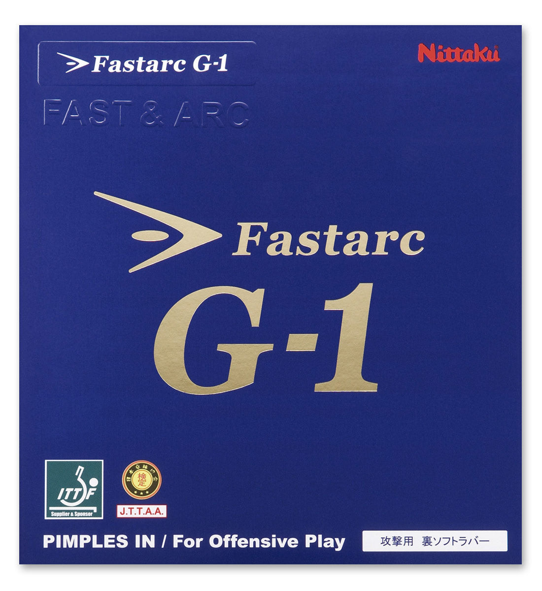 Nittaku Fastarc G-1 - Inverted - Table Tennis Rubber