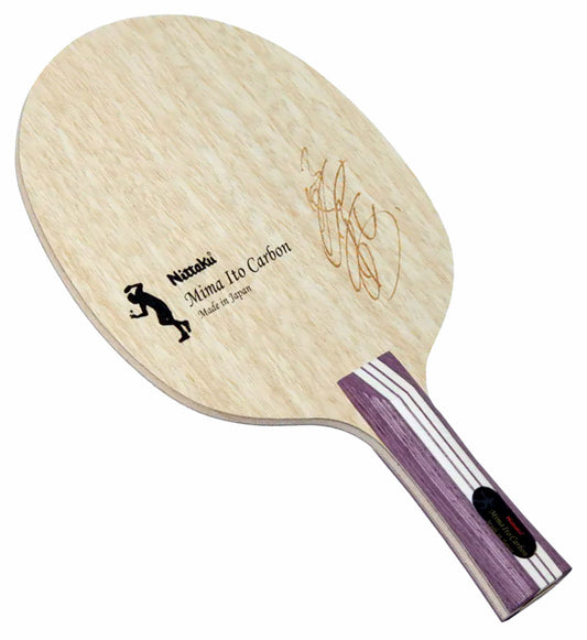 Nittaku Mima Ito Carbon - Offensive Table Tennis Blade - Flared