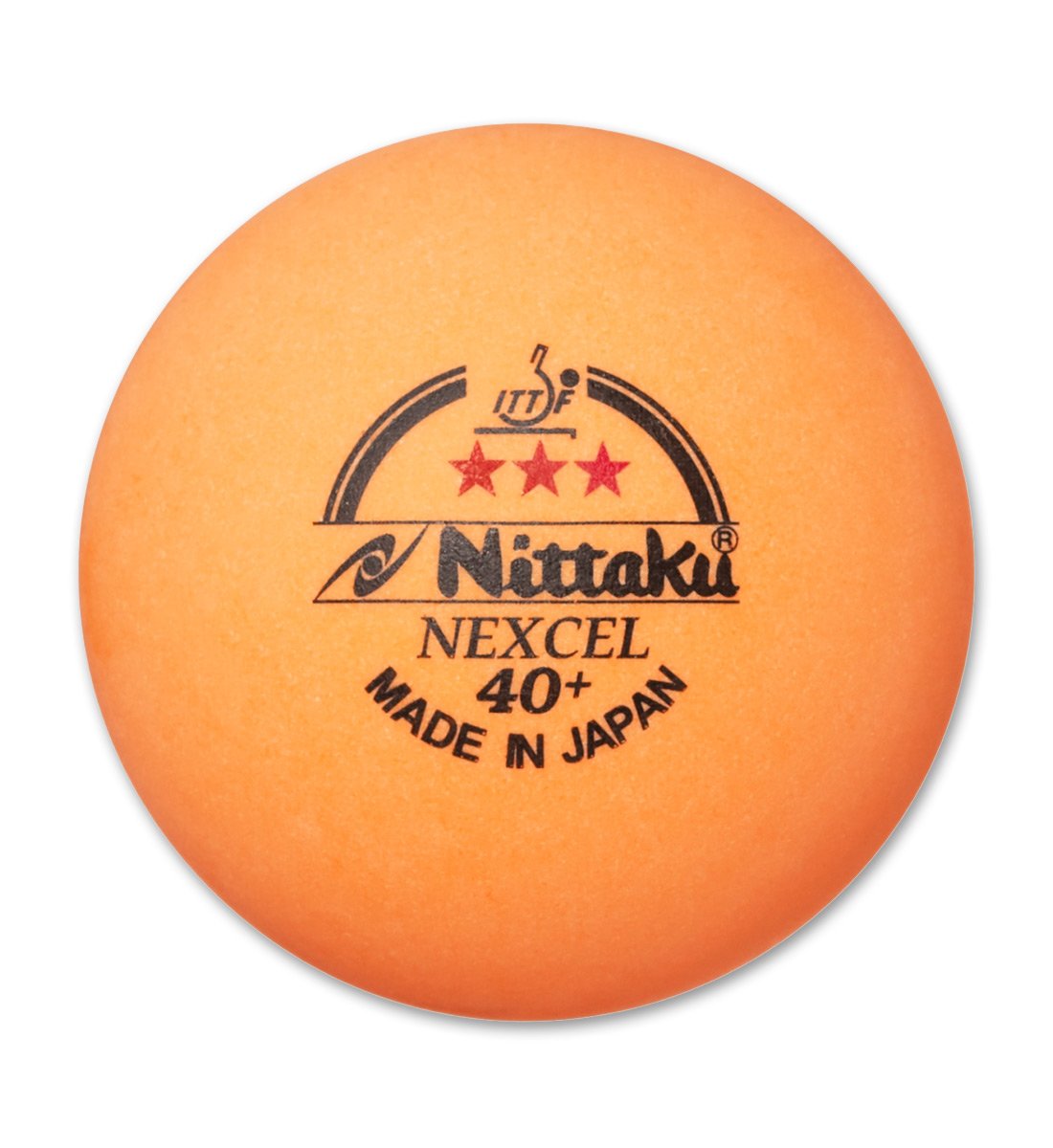 Nittaku Nexcel 3-Star Orange 40+ Three Pack Table Tennis Balls