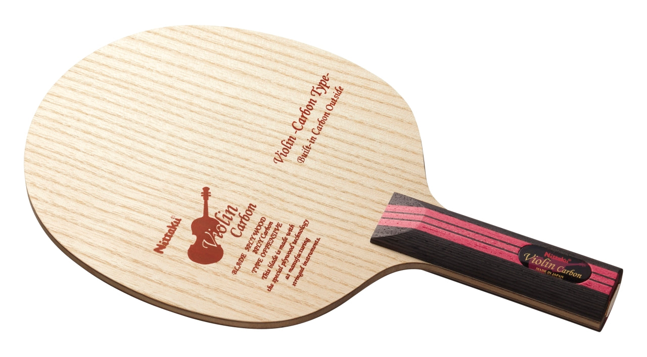Nittaku Violin Carbon - Offensive Table Tennis Blade - Straight