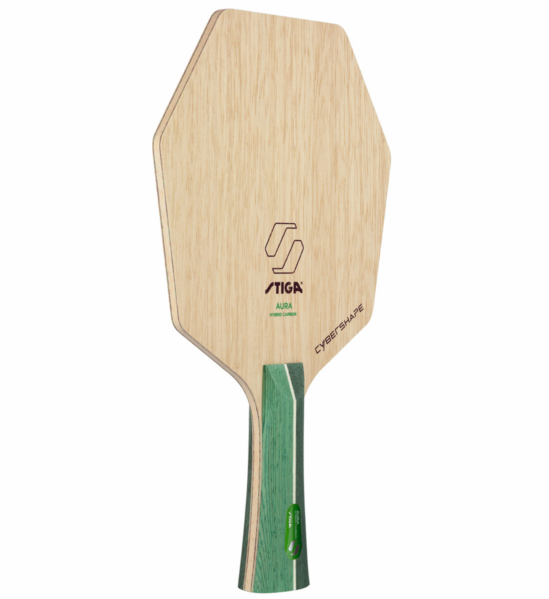 Stiga Aura Hybrid Carbon Cybershape - Flared Handle Style