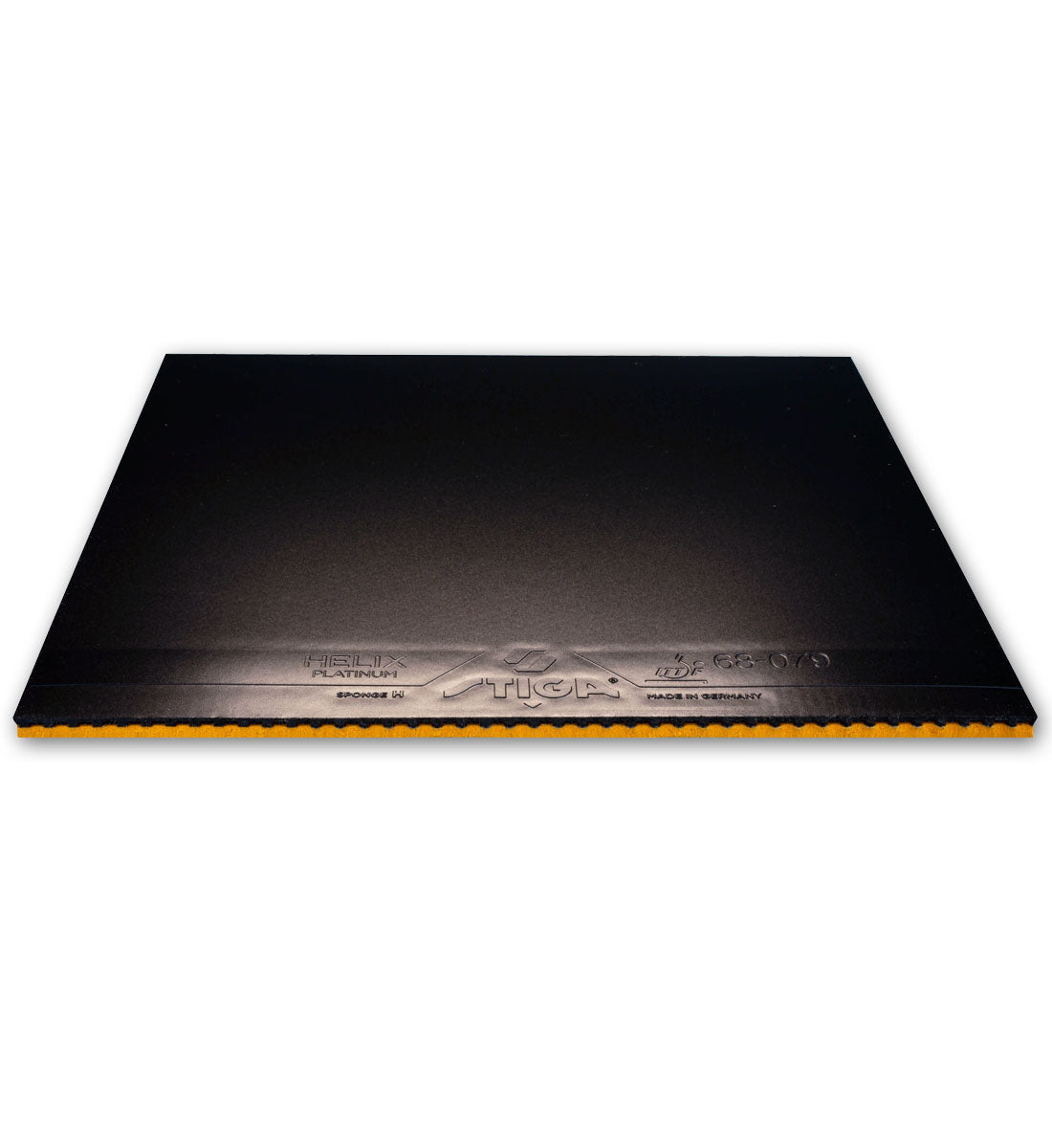 Stiga Helix Platinum H Table Tennis Rubber – Hard Sponge, High Spin & Speed - Black Rubber