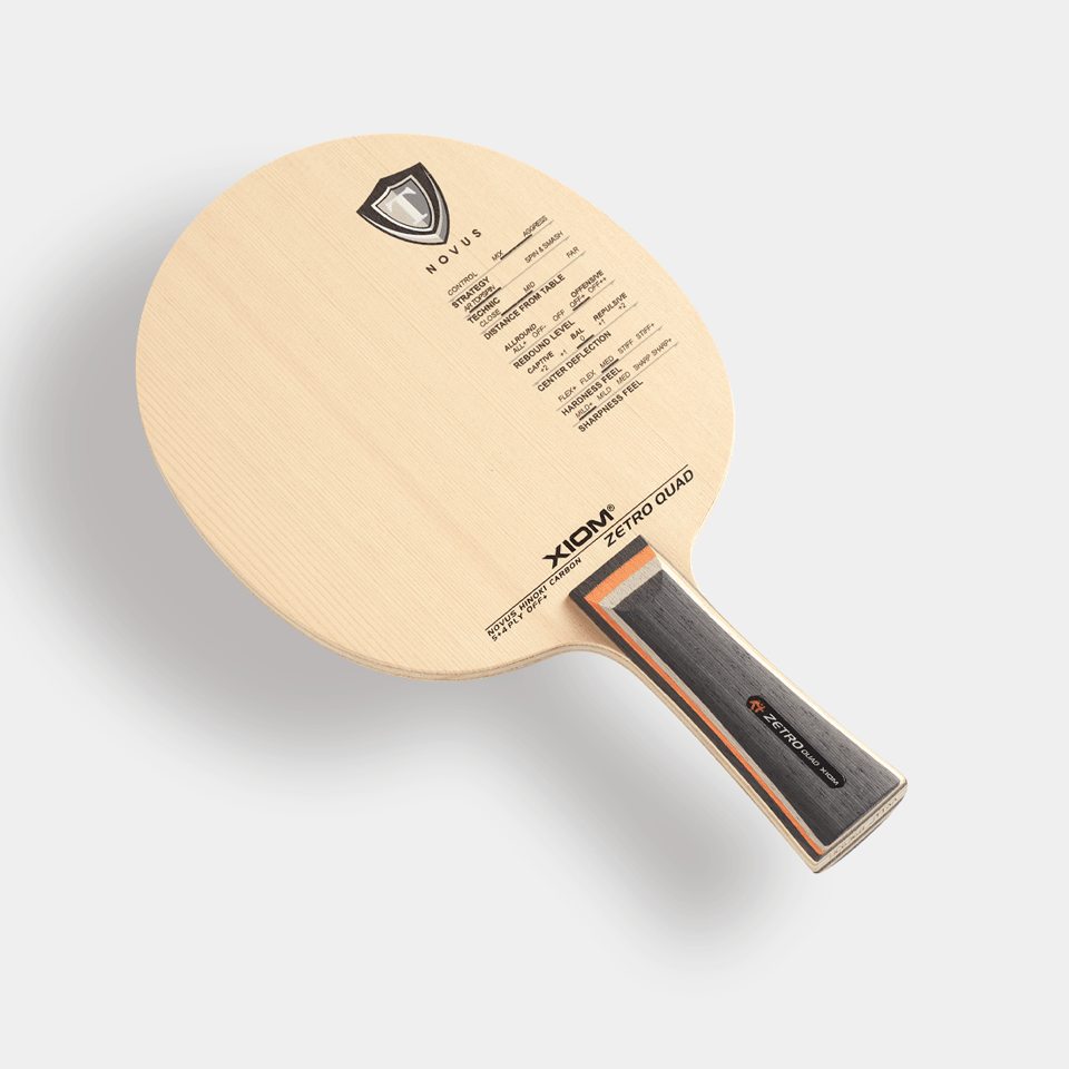 Xiom Zetro Quad Offensive Table Tennis Blade - Flared - Front