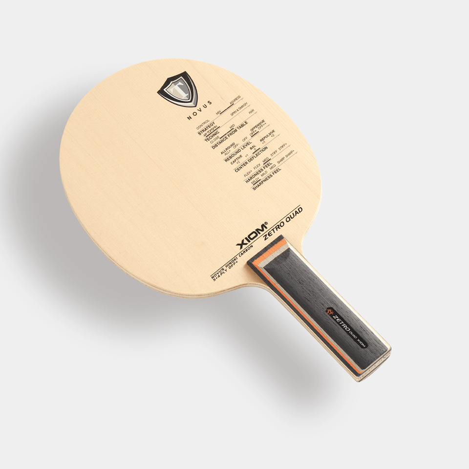 Xiom Zetro Quad Offensive Table Tennis Blade - Straight - Front