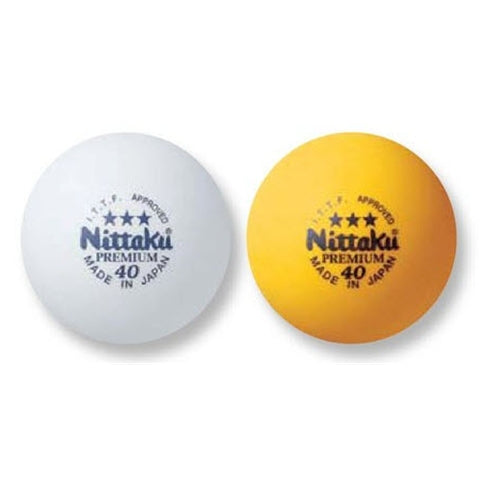 Nittaku Premium 3 Star Celluloid Balls - One Dozen