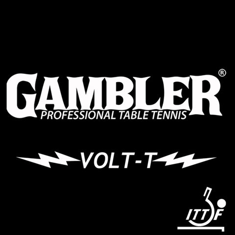 Gambler Volt-T - Offensive Table Tennis Rubber in Black or Red