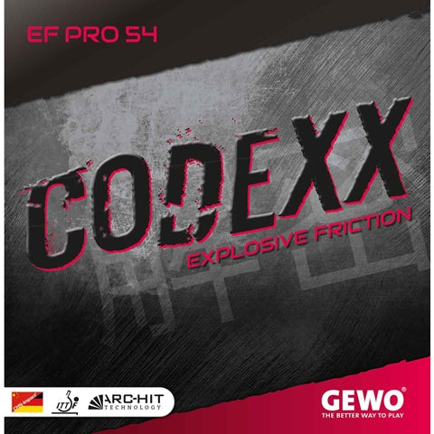 GEWO rubber Codexx EF Pro 54 - Explosive Friction Table Tennis Rubber