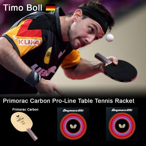 Butterfly Primorac Carbon Proline - with Dignics 09C Table Tennis Racket