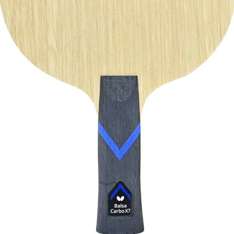 Butterfly Balsa Carbo X7 22 - Table Tennis Blade - Anatomic Handle