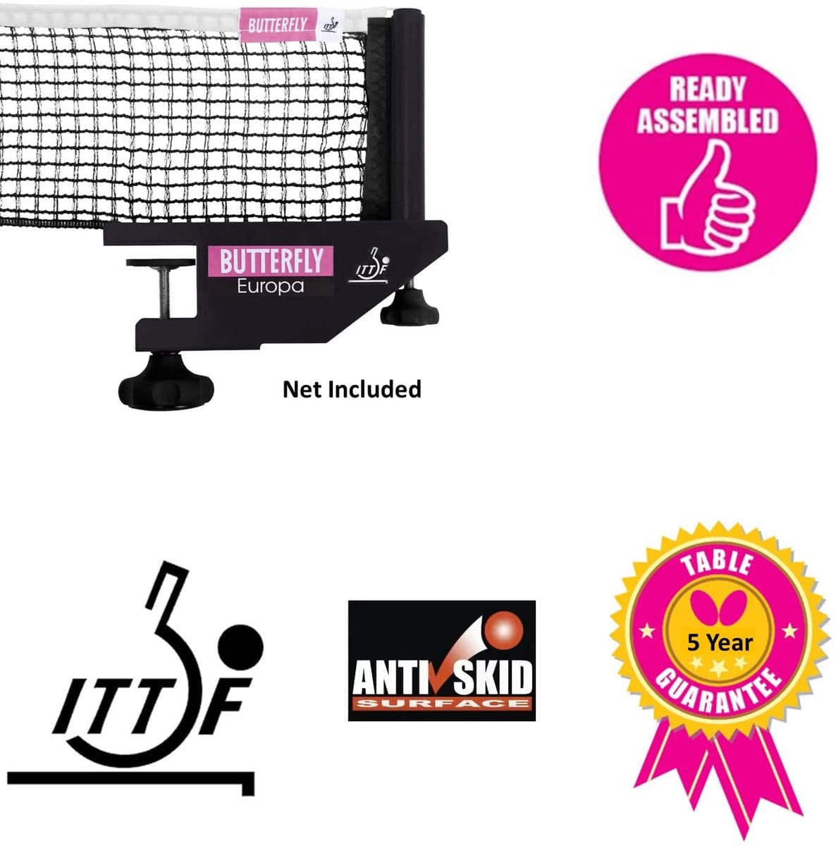 Butterfly Centrefold 25 - Tournament Used Table - ITTF Approved