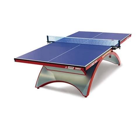 DHS Rainbow - Silver-Red Premium Table Tennis Table - 1