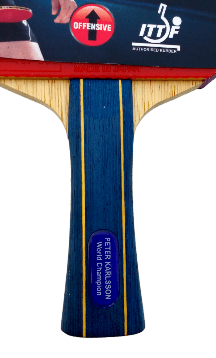 Stag Peter Karlsson Carbon Gen II Table Tennis Racket with Deluxe Case - Flared Handle