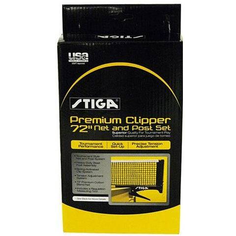 Stiga Premium Clipper 72"" Table Tennis Net and Post Set