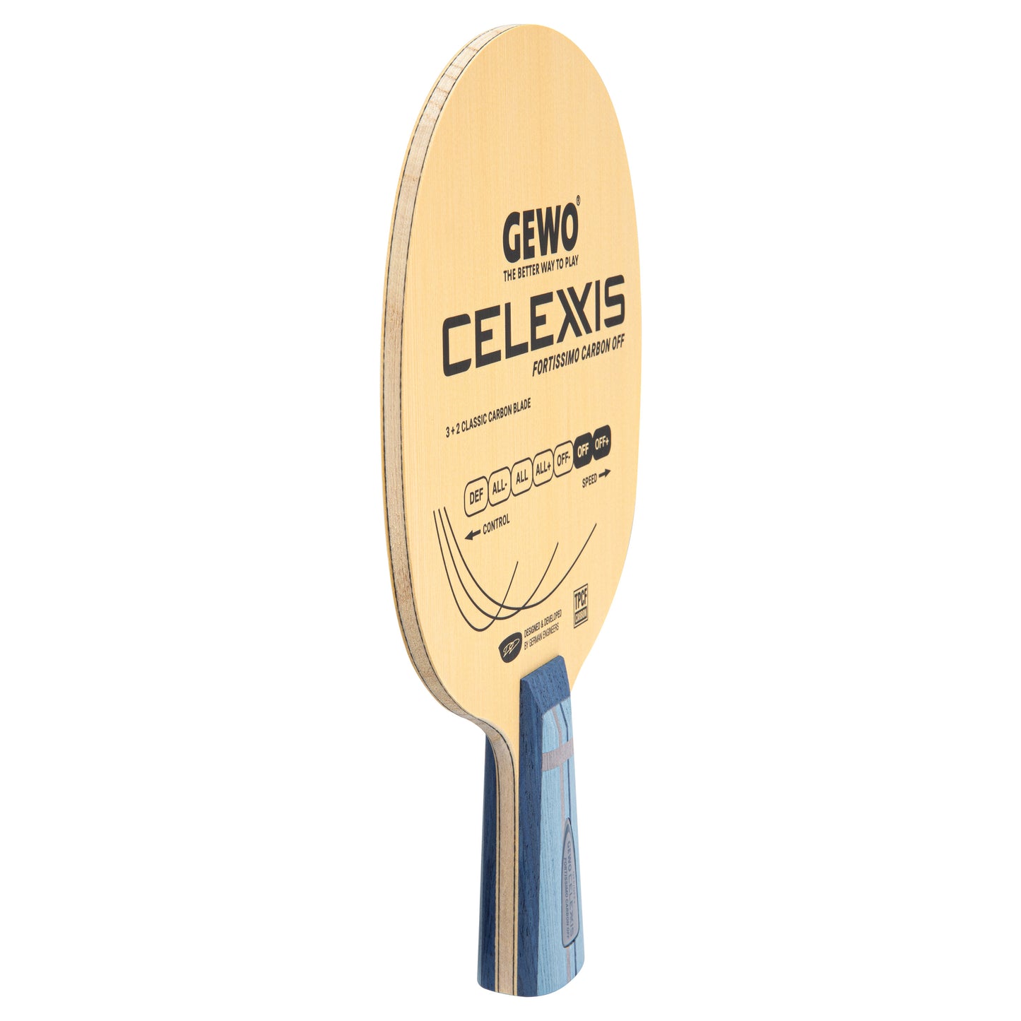 GEWO Celexxis Fortissimo Carbon Offensive Blade - Chinese Penhold