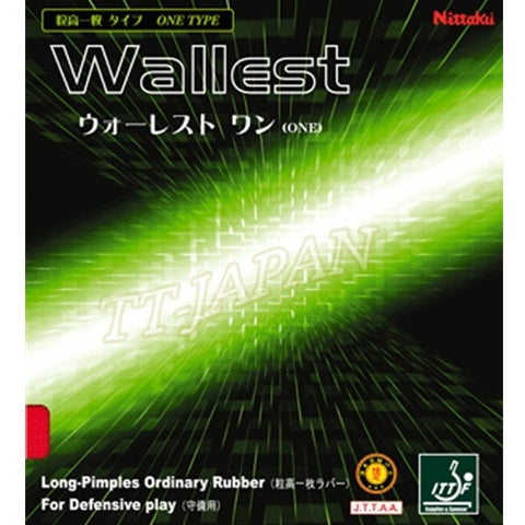 Nittaku Wallest One (OX - no sponge) - Long Pips Table Tennis Rubber