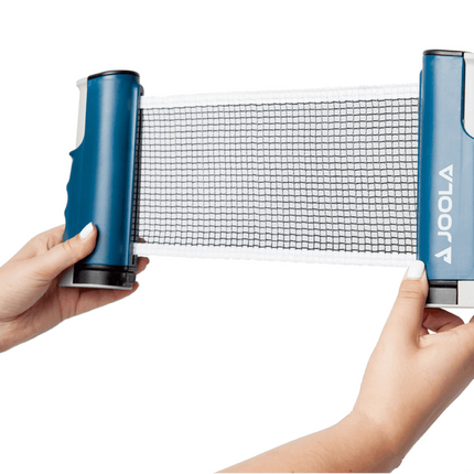 JOOLA Retractable Table Tennis Net and Post Set - Blue Color