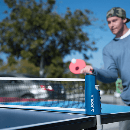JOOLA Retractable Table Tennis Net and Post Set - Indoor and Outdoor