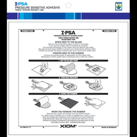 XIOM I-PSA Glue Sheet VOC Free - Table Tennis Glue Sheet
