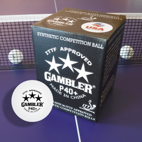 Gambler P40+ 3 Star Table Tennis Ball - 36 Box