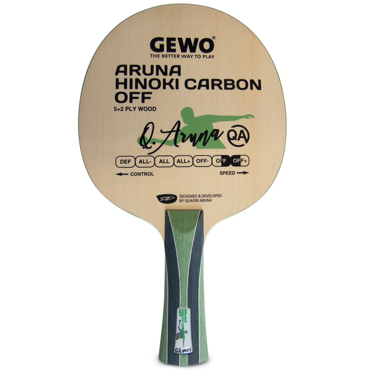 GEWO Aruna Hinoki Carbon Offensive Table Tennis Blade